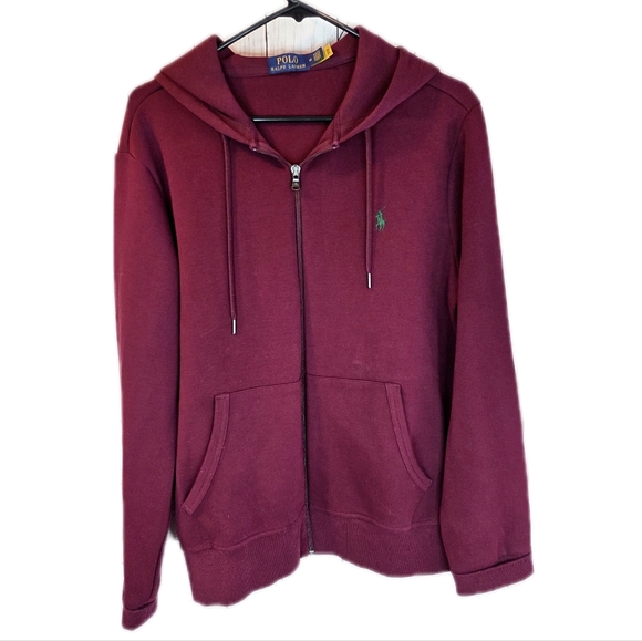 Ralph Lauren Other - Ralph Lauren Burgundy Hoodie Jacket